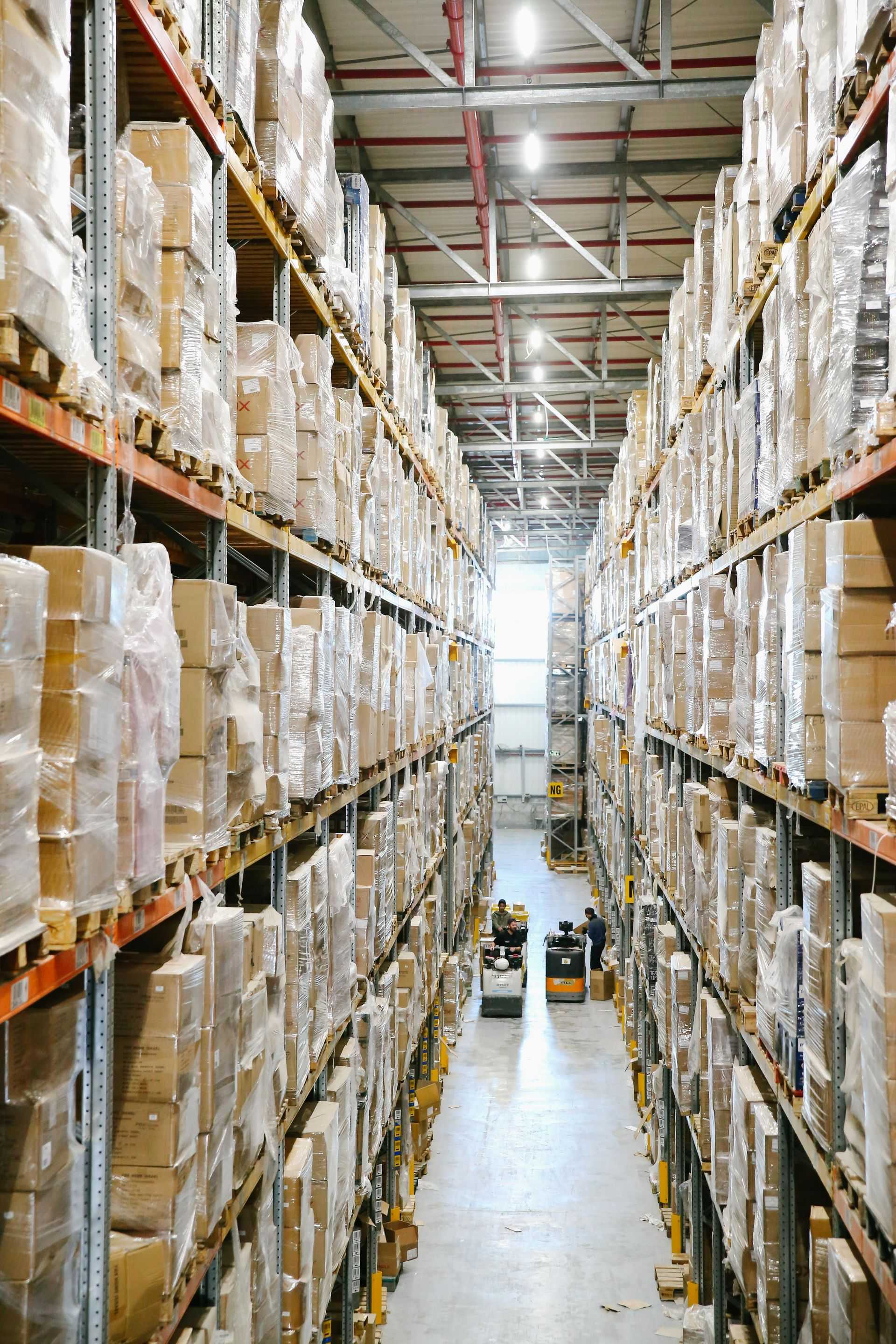 Warehouse racking aisle used to represent Melbourne warehouse operations